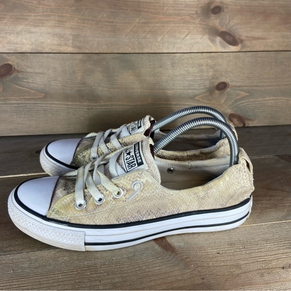 Converse all star chuck Taylor shoreline Womens 8 shoes snakeskin sneakers - Picture 1 of 8